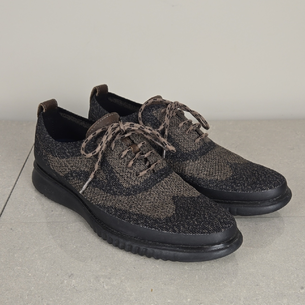 Cole Haan 2.Zerogrand Brown Stitchlite Knit Oxford Shoes, Size 8